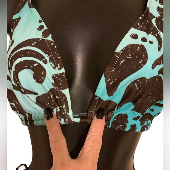 Sunsets Hawaiian Print String Bikini. Diane’s Bikini Shop Huntington Beach, CA - Picture 3 of 10